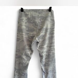 Lululemon cropped grey camo leggings